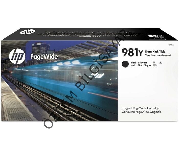 HP 981Y-L0R16A (PageWide 556/PageWide 586) Orjinal PageWide Siyah Kartuşu