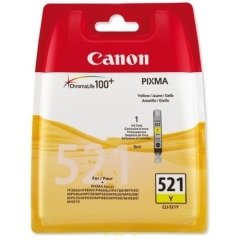 Canon CLI-521Y (İP3600-İP4600-İP4700-MP540-MP550-MP560-MP620-MP630-MP640-MP980-MP990-MX860-MX870-MX990) Orjinal Sarı Kartuşu