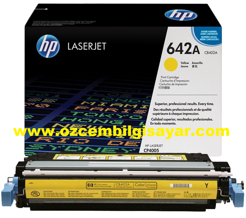 HP CB402A (642A) Orjinal Sarı (Yellow) LaserJet Toner