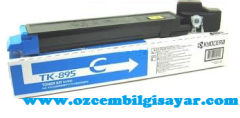Boş Kyocera TK-895C (FS-C8020/FS-C8025/FS-C8520/FS-C8525) Mavi Toner Satış