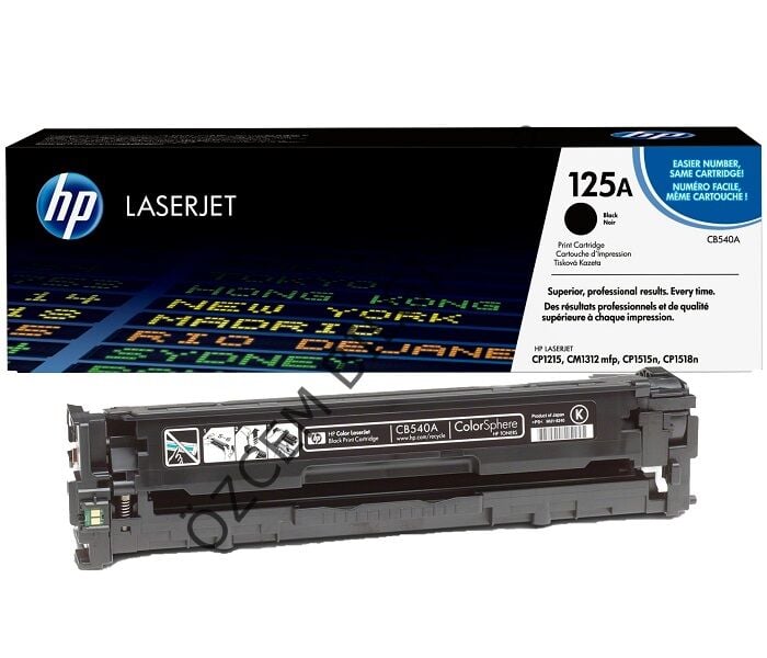 Boş HP CB540A-125A (CP1210/CP1213/CP1214/CP1215/CP1216/CP1217/CP1510/CP1513/CP1514/CP1515/CP1216/CP1217/CP1518/CP1519/CM1312) Siyah Toner Alış