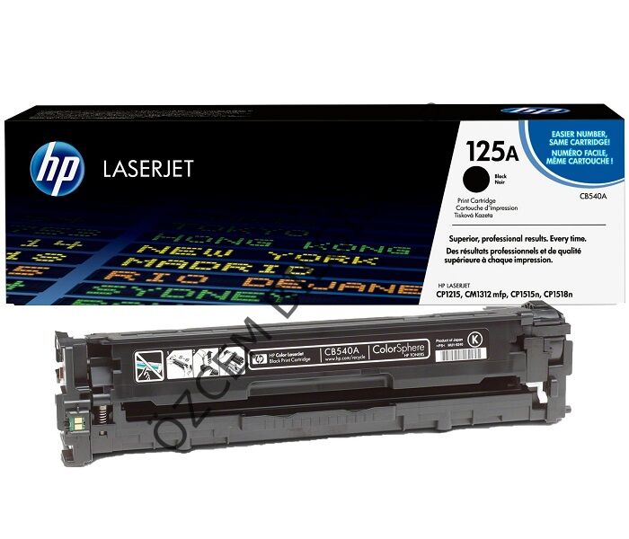 Boş HP CB540A-125A (CP1210/CP1213/CP1214/CP1215/CP1216/CP1217/CP1510/CP1513/CP1514/CP1515/CP1216/CP1217/CP1518/CP1519/CM1312) Siyah Toner Satış