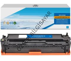 HP CB541A-125A (CP1210/CP1213/CP1214/CP1215/CP1216/CP1217/CP1510/CP1513/CP1514/CP1515/CP1216/CP1217/CP1518/CP1519/CM1312) Muadil Mavi Toner