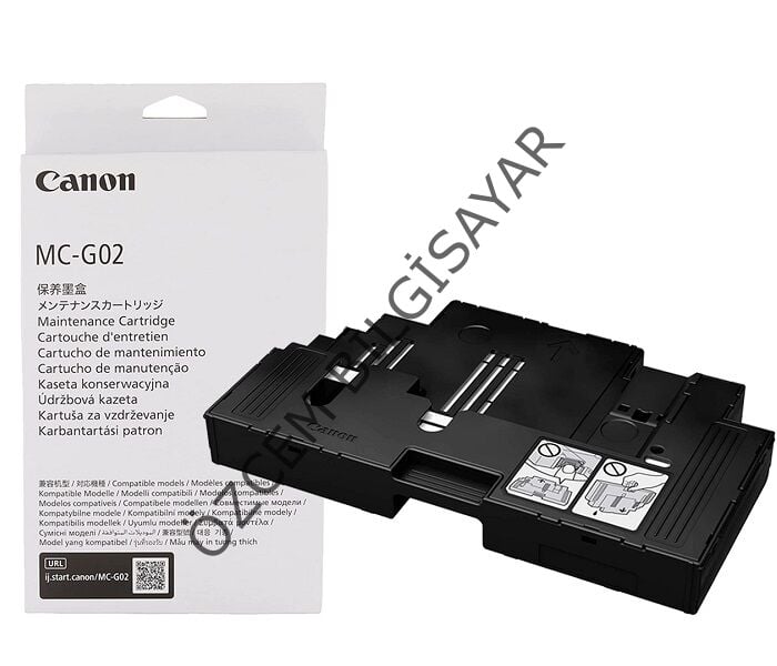 Canon MC-G02/4589C001 (G540/G550/G570/G580/G620/G640/G650/G680/G1420/G1520/G1560/G2420/G2460/G2520/G2560/G3420/G3460/G3520/G3560) Orjinal Atık Mürekkep Kutusu