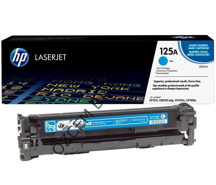 Boş CB541A-125A (CP1210/CP1213/CP1214/CP1215/CP1216/CP1217/CP1510/CP1513/CP1514/CP1515/CP1216/CP1217/CP1518/CP1519/CM1312) Mavi Toner Alış