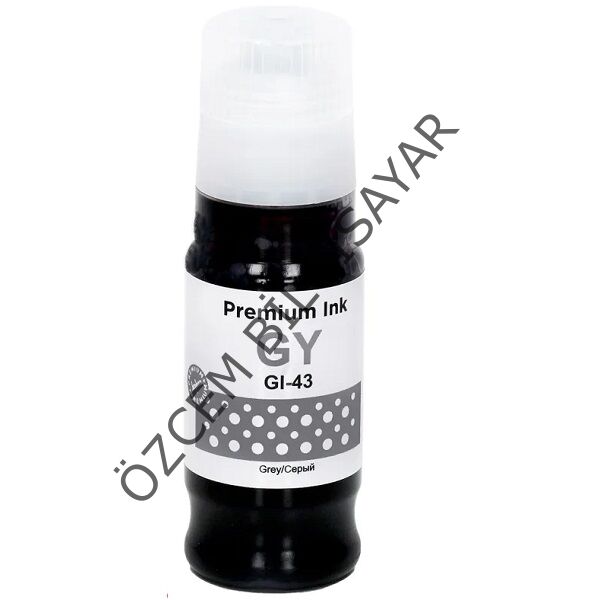 Canon GI-43GY/4707C001 (G540/G570/G580/G620/G640/G650/G680) Muadil Gri Kartuşu