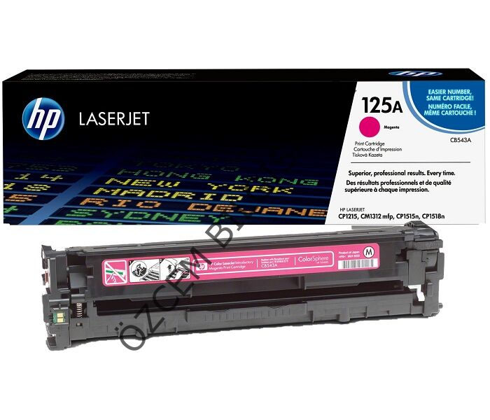 Boş HP CB543A-125A (CP1210/CP1213/CP1214/CP1215/CP1216/CP1217/CP1510/CP1513/CP1514/CP1515/CP1216/CP1217/CP1518/CP1519/CM1312) Kırmızı Toner Alış