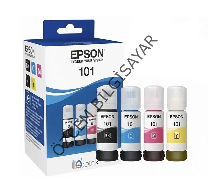 Epson 101-C13T03V64A (L14150/L4150/L4156/L4160/L4260/L4266/L6160/L6165/L6170/L6176/L6190/L6260/L6270/L6276/L6290) Orjinal BK+CMY Kartuşu (MULTIPACK)