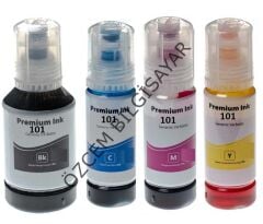 Epson 101-C13T03V64A (L14150/L4150/L4156/L4160/L4260/L4266/L6160/L6165/L6170/L6176/L6190/L6260/L6270/L6276/L6290) Muadil BK+CMY Kartuşu (MULTIPACK)