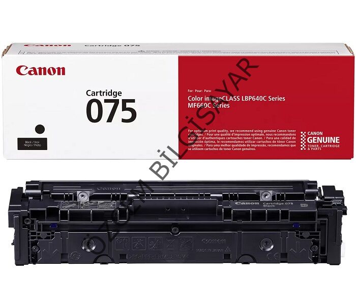Canon CRG-075BK-6365C002 (LBP646/LBP647/MF662/MF663/MF664/MF665/MF667) Orjinal Siyah Toner