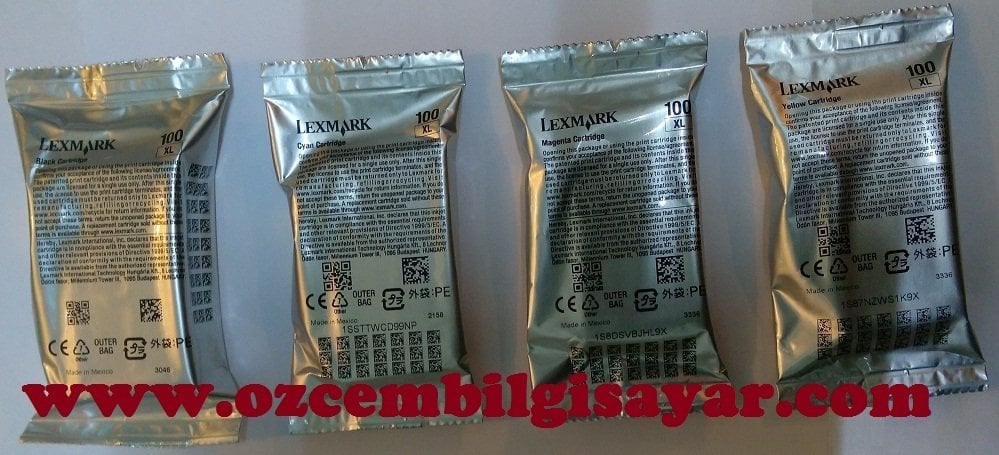 Lexmark 100XL Orjinal Siyah+Color (CMYK) Mürekkep Kartuşu (Folyoda)