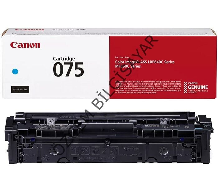Canon CRG-075C-6364C002 (LBP646/LBP647/MF662/MF663/MF664/MF665/MF667) Orjinal Mavi Toner