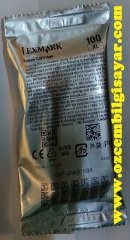 Lexmark 100XL Orjinal Sarı (Yellow) Mürekkep Kartuşu (Folyda)