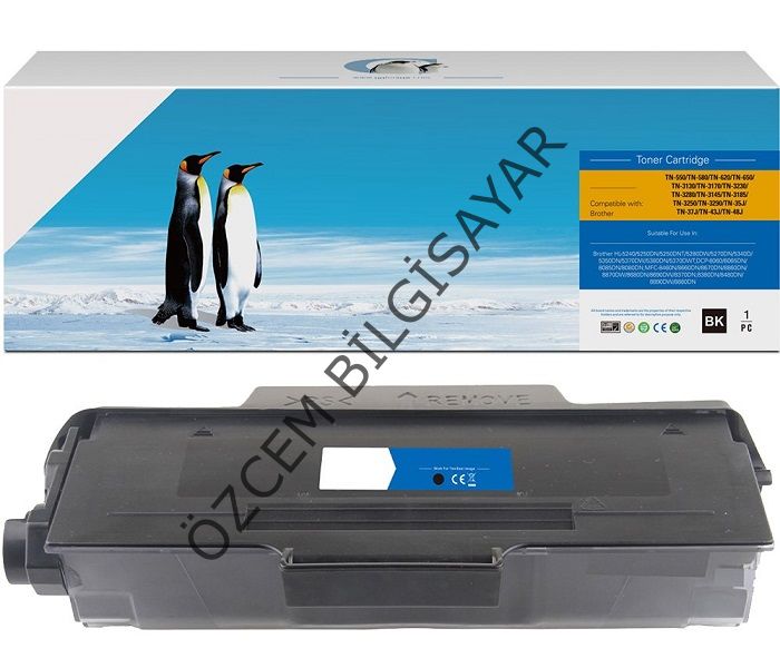 Brother TN-3170/TN-550/TN-620/TN-3135/TN-3145 (DCP-8060/8065/HL-3145/5200/5210/5240/5250/5270/5280/MFC-8460/8860/8870) Muadil Siyah Toner