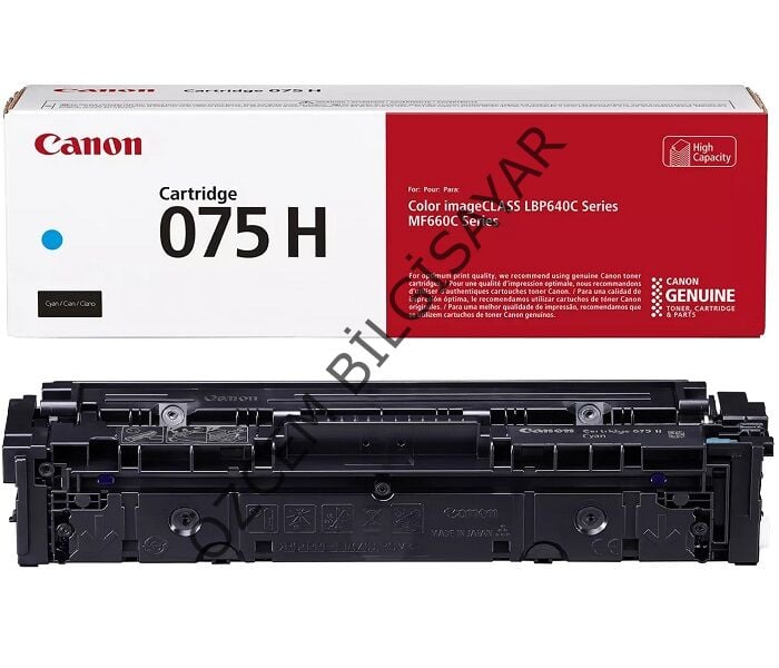 Canon CRG-075HC-6368C002 (LBP646/LBP647/MF662/MF663/MF664/MF665/MF667) Orjinal Mavi Toner