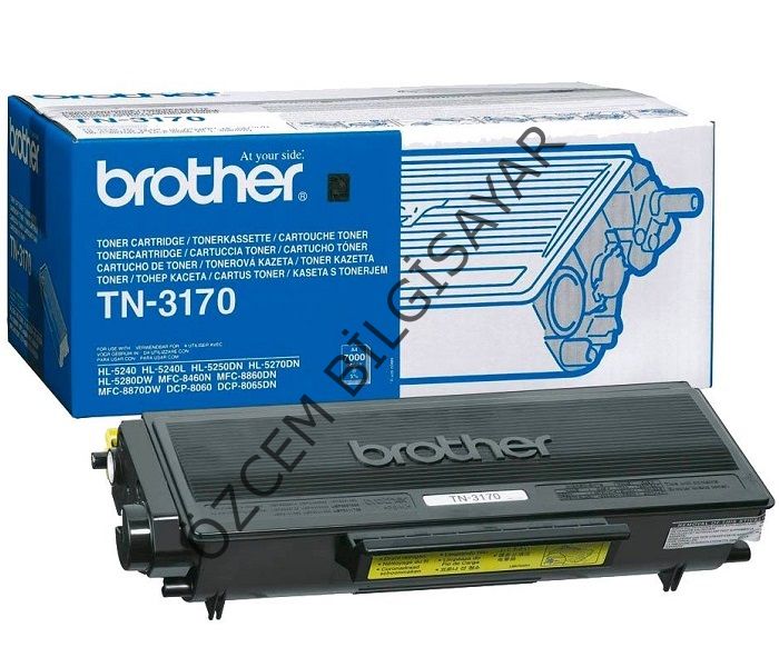 Brother TN-3170 (DCP-8060/8065/HL-3145/5200/5210/5240/5250/5270/5280/MFC-8460/8860/8870) Orjinal Siyah Toner