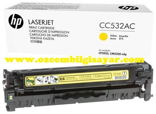 HP CC532AC (CP2020-CP2025-CM2320) Orjinal Sarı Toner