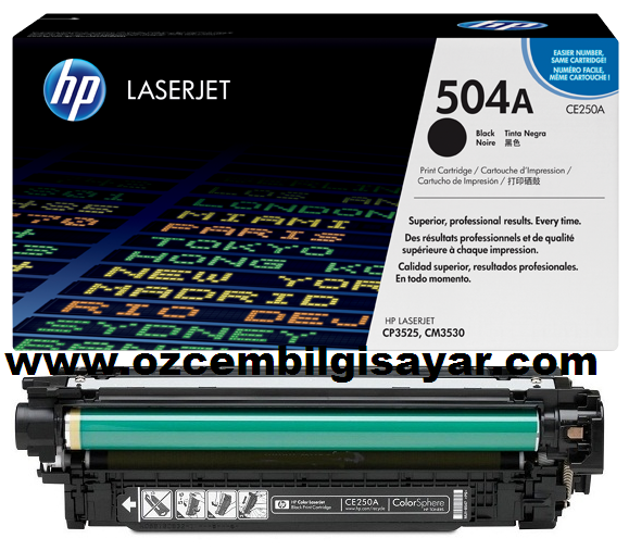 HP CE250A (504A) Orjinal Siyah (Black) LaserJet Toner