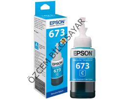 Epson 673/C13T67324A (L800/L805/L810/L850/L1800) Orjinal Mavi EcoTank Kartuşu (70 ml)