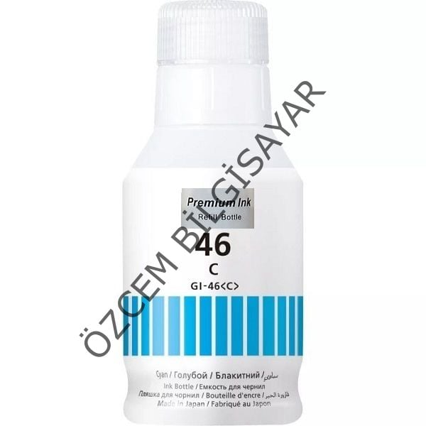 Canon GI-46C/4427C001 (GX3040-GX4040-GX5040-GX6040-GX6050-GX7040-GX7045-GX7050-GX7055) Muadil Mavi Kartuşu