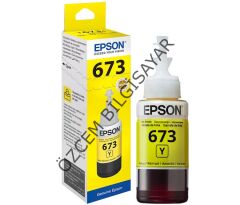 Epson 673/C13T67344A (L800/L805/L810/L850/L1800) Orjinal Sarı EcoTank Kartuşu (70 ml)