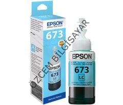 Epson 673/C13T67354A (L800/L805/L810/L850/L1800) Orjinal Açık Mavi EcoTank Kartuşu (70 ml)