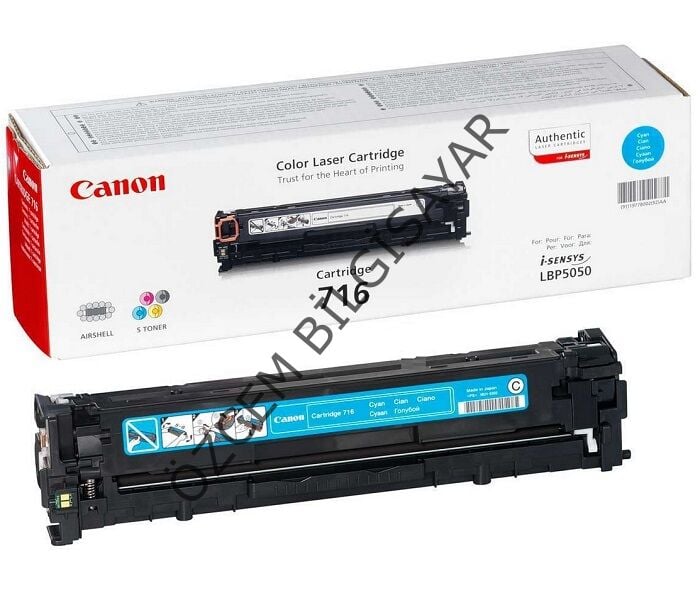 Canon CRG-716C (LBP5050/MF8030/MF8040/MF8050/MF8080) Orjinal Mavi Toner