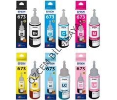 Epson 673/C13T67314A+C13T67324A+C13T67334A+C13T67344A+C13T67354A+C13T67364A (L800/L805/L810/L850/L1800) Orjinal Multipack Kartuşu