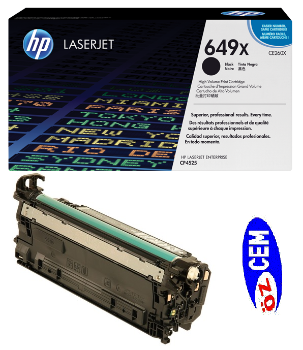 HP CE260X (649X) Orjinal Siyah (Black) LaserJet Toner