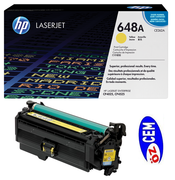 Boş HP CE262A (648A) Sarı (Yellow) Toner Satış