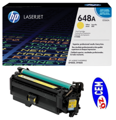Boş HP CE262A (648A) Sarı (Yellow) Toner Satış
