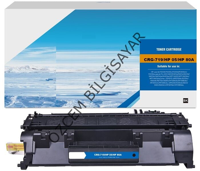 Canon CRG-719 (LBP251-LBP252-LBP253-LBP6300-LBP6310-LBP6650-LBP6670-LBP6680-MF411-MF416-MF418-MF419) Muadil Siyah Toner