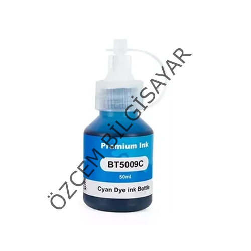 Brother BT5000C (HL-T4000/DCP-T220/DCP-T300/DCP-T310/DCP-T420/DCP-T500/DCP-T510/DCP-520/DCP-T700/DCP-710/DCP-T720/ DCP-820/DCP-T825/MFC-800/MFC-T810/MFC-T910/MFC-T925/MFC-T4500) Muadil Mavi Kartuşu