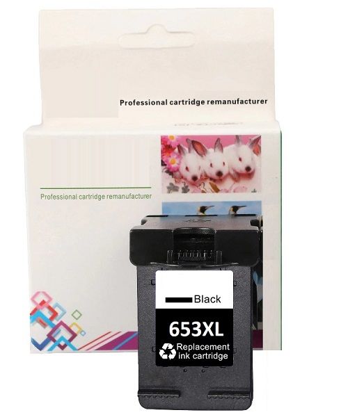 HP 653XL-3YM75A (1275-2374-2375-2775-2776-2875-2876-2878-4276-4278-6075-6076-6475-6476) Muadil Siyah Kartuşu