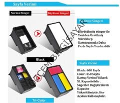 HP 653XL-3YM75A (1275-2374-2375-2775-2776-2875-2876-2878-4276-4278-6075-6076-6475-6476) Muadil Siyah Kartuşu