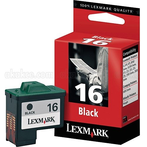 Lexmark 16-10N0016 (Z13-Z25-Z33-Z35-Z513-Z515-Z601-Z605-Z611-Z640-X1130-X1140-X1150-X1160-X1170-X1180-X1190-X1250-X1270-X1290-X2230-X2250) Orjinal Siyah Kartuşu