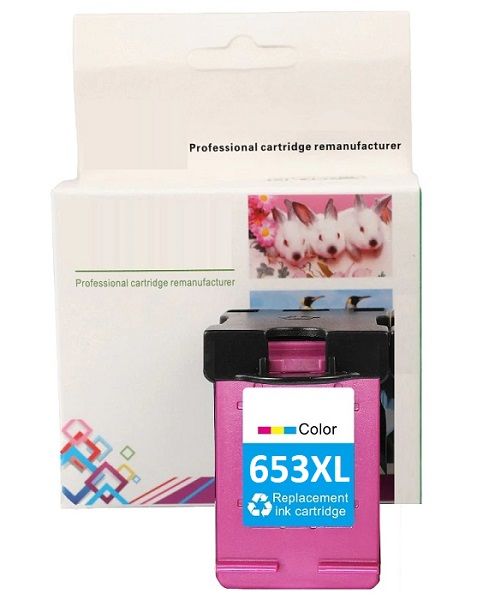 HP 653XL-3YM74A (1275-2374-2375-2775-2776-2875-2876-2878-4276-4278-6075-6076-6475-6476) Muadil Renkli Kartuşu