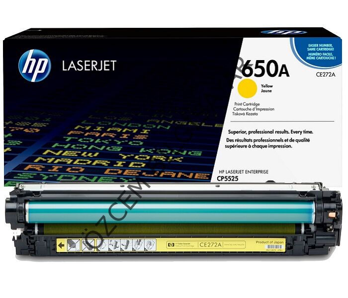 HP CE272A-650A (CP5525-M750) Orjinal Sarı Toner