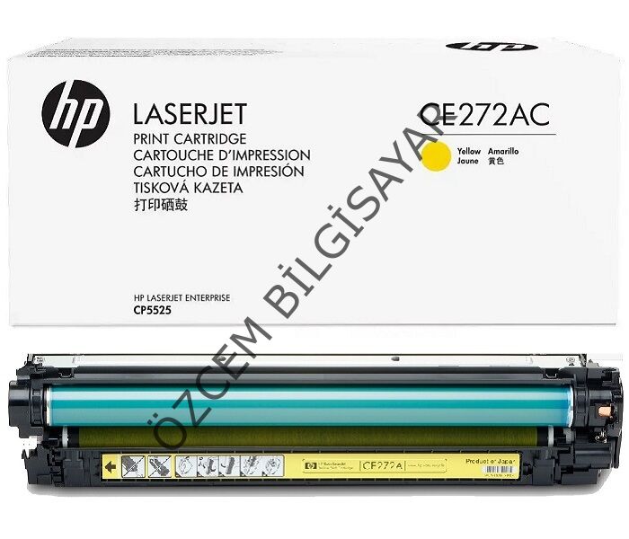 HP CE272AC-650A (CP5525-M750) Orjinal Sarı Toner