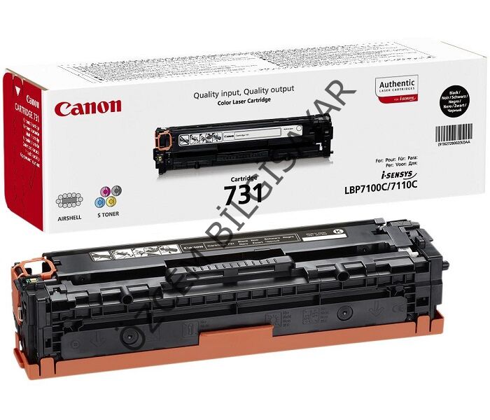 Boş Canon CRG-731BK (LBP7100/LBP7110/MF600/MF620/MF623/MF628/MF8200/MF8230/MF828) Siyah Toner Alış