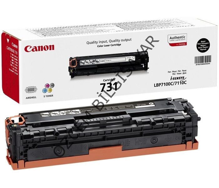 Canon CRG-731BK (LBP7100/LBP7110/MF600/MF620/MF623/MF628/MF8200/MF8230/MF828) Orjinal Siyah Toner