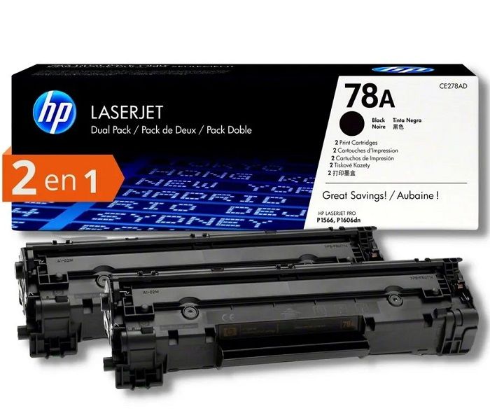 HP CE278AD-78A (P1560-P1600-P1601-P1602-P1603-P1604-P1605-P1606-M1536-P1566-P1606) Orjinal Siyah Toner