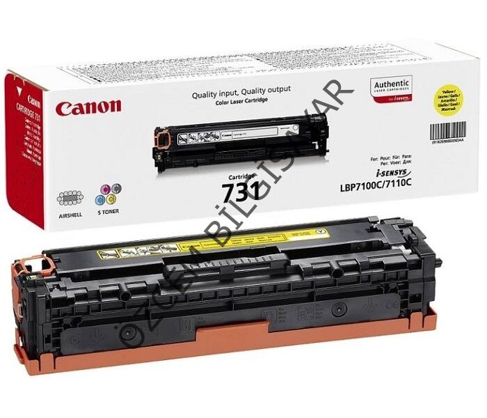 Boş Canon CRG-731Y (LBP7100/LBP7110/MF600/MF620/MF623/MF628/MF8200/MF8230/MF828) Sarı Toner Alış