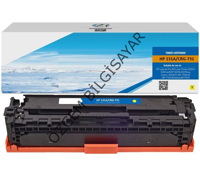 Canon CRG-731Y (LBP7100/LBP7110/MF600/MF620/MF623/MF628/MF8200/MF8230/MF828) Muadil Sarı Toner