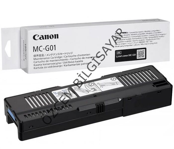 CANON MC-G01 (MAXIFY GX5020/GX5040/GX5050/GX5520/GX5540/GX5550/GX6020/GX6021/GX6040/GX6050/GX6140/GX6150/GX6550/GX7020/GX7021/GX7040/GX7045/GX7050/GX7055/GX7140/GX7150) Orjinal Atık Kutusu (Maintenance Box-4628C001)