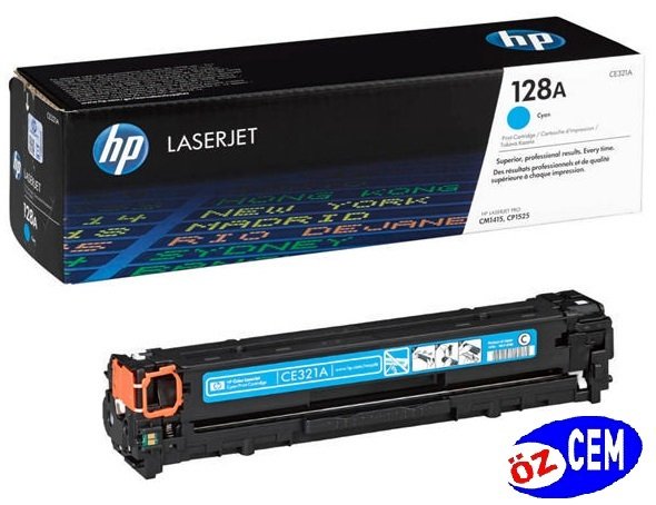 HP CE321A (128A) Orjinal Mavi (Cyan) LaserJet Toner