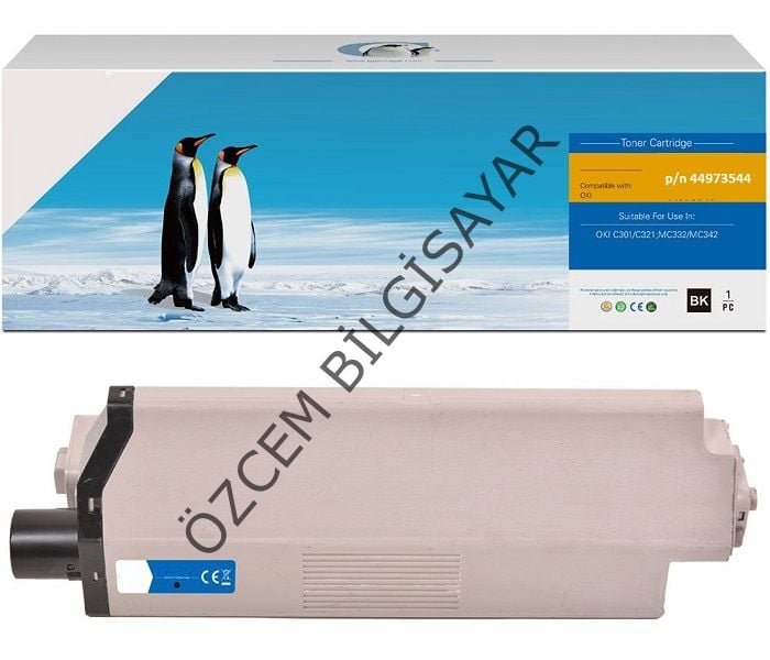OKİ C301-C321-MC332-MC342 (p/n 44973544) Muadil Siyah Toner