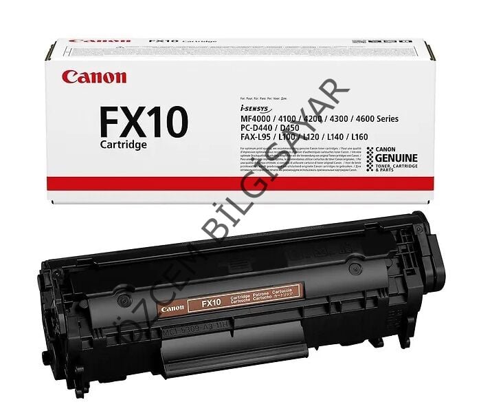 Canon FX-10 (L100/L120/L140/L160/MF4010/MF4012/MF4014/MF4018/MF4050/MF4100/MF4120/MF4140/MF4150/MF4210/MF4270/MF4330/MF4340/MF4350/MF4370/MF4380/MF4660/MF4690) Orjinal Siyah Toner