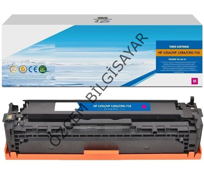 HP CE323A-128A (CP1520/CP1521/CP1522/CP1523/CP1525/CP1526/CP1527/CP1528/CM1410/CM1411/CM1412/CM1413/CM1415/CM1416/CM1417/CM1418/CP1525) Muadil Kırmızı Toner