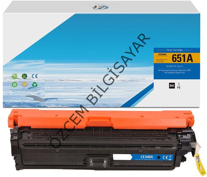 HP CE340A-651A (M775) Muadil Siyah Toner